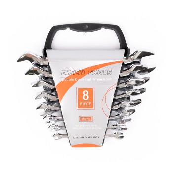 Set 8 chei fixe duble, Disen Tools, 6-22 mm, suport chei TRSCH