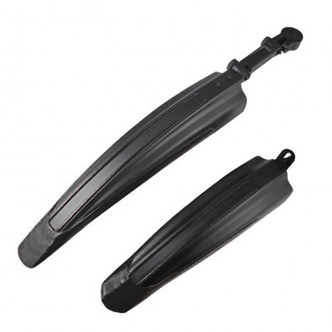 Set aripi roti de bicicleta, fata/spate, universal, reglabil, negru