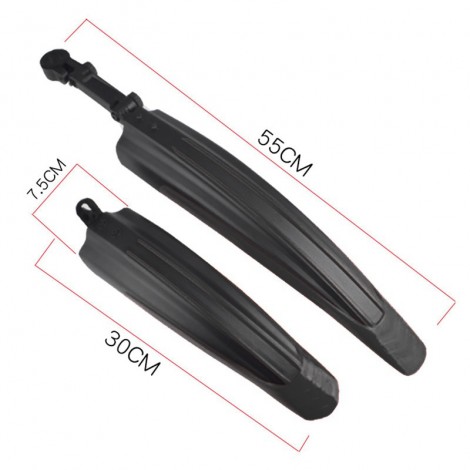 Set aripi roti de bicicleta, fata/spate, universal, reglabil, negru