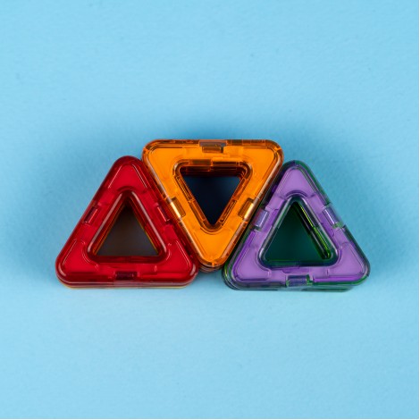 Set inteligent de constructie magnetic, 44 piese multicolore, posibilitati nelimitate