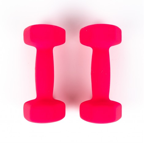 Set gantere cu invelis din vinil, 3Kg, 2 piese