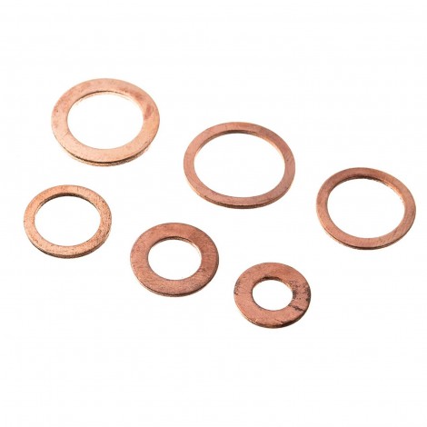Set inele o-ring cupru, 110 piese, 5/8 - 1/4 inch Set inele o-ring cupru, 110 piese, 5/8 - 1/4 inch