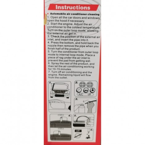 Spray curatat aparatul de aer conditionat auto, 450ml Spray curatat aparatul de aer conditionat auto, 450ml