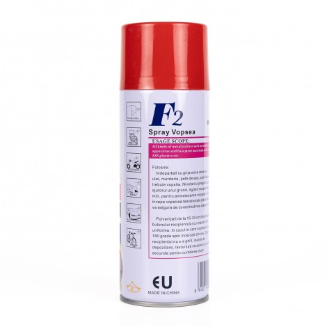 Spray vopsea aerosol F2, violet nr. 326, 450ml, pentru metal, lemn si plastic Spray vopsea aerosol F2, violet nr. 326, 450ml, pentru metal, lemn si plastic