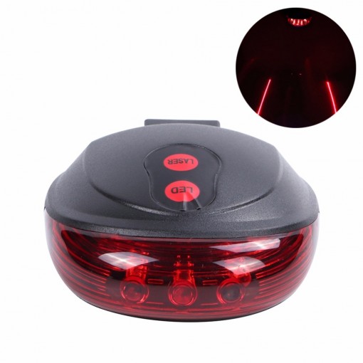 Stop bicicleta cu proiectie laser rosu, model 2 linii