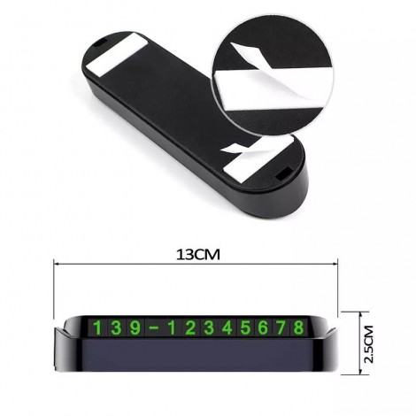 Suport numar telefon pentru parbriz