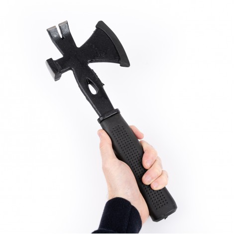Toporisca multifunctionala 3 in 1: topor, ciocan, bara cu gheare, 325mm