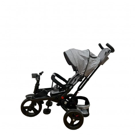 Tricicleta cu scaun reversibil si pozitie de somn, L-Sun SL02, gri