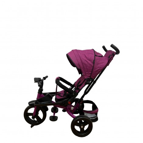 Tricicleta cu scaun reversibil si pozitie de somn, L-Sun SL02, mov