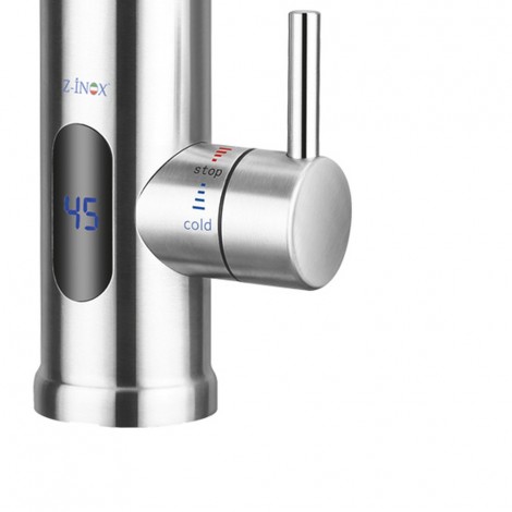 Robinet electric Z-Inox ZLN7873, 3000W, ecran digital, incalzire instanta