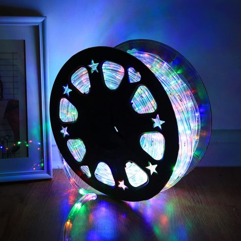 Instalatie Furtun luminos LED 100m liniari, multicolor