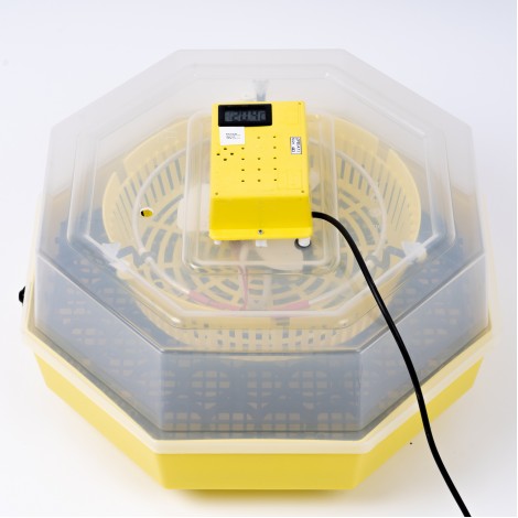 Incubator cu dispozitiv de intoarcere oua si termometru Cleo 5DT ERT-MN 9054, 41 oua gaina/74 oua prepelita (clocitoare)