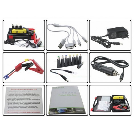 Redresor auto cu power bank, 50800mAH, functie de pornire auto/moto 600A, incarcator auto si USB