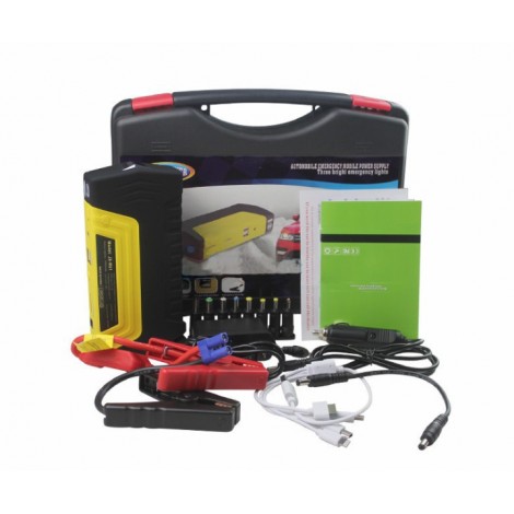 Redresor auto cu power bank, 50800mAH, functie de pornire auto/moto 600A, incarcator auto si USB