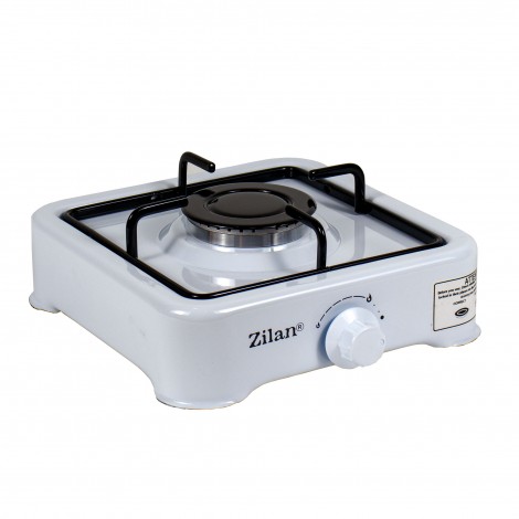 Aragaz emailat 1 ochi Zilan ZLN-0018, alimentare GPL butelie, alb