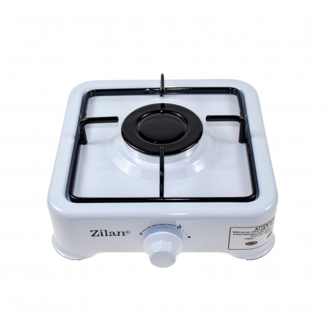 Aragaz emailat 1 ochi Zilan ZLN-0018, alimentare GPL butelie, alb