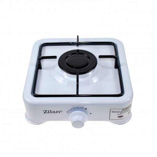 Aragaz emailat 1 ochi Zilan ZLN-0018, alimentare GPL butelie, alb